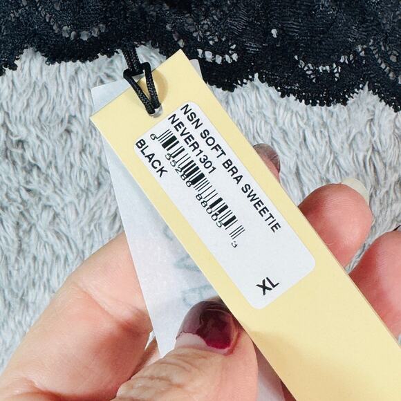 Cosabella NWT Never Say Never Sweetie Black Bralette XL - Picture 5 of 8